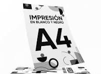 Impresion A4 - Texto negro